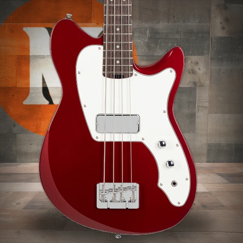 Cort Retro 304 Short-Scale 4-String Bass Guitar with Gig Bag - Candy Apple Red (RETRO304CAR-U)