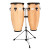 Toca Synergy Conga Set 10"/11" – Natural (2300N) featuring natural-finish shells, warm resonant tone, durable hardware, and an included adjustable double conga stand.