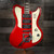 Schecter Ultra III Electric Guitar - Vintage Red finish featuring offset body design, dual humbuckers, chrome hardware, and smooth neck for a perfect balance of vintage aesthetics and modern performance