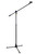 Hercules MS632BPLUS EZ Grip Microphone Stand featuring a stable tripod base, 2-in-1 adjustable boom arm, and EZ Grip height adjustment system for fast and reliable positioning.
