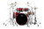 Mapex SR529XURQ Saturn Rock 4-Piece Shell Pack in Scarlet Fade finish, no snare included.