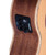 The Lanikai CDST-CET Concert Ukulele features a solid cedar top for warm, resonant tone and laminated mahogany back and sides for added depth and projection. Equipped with a cutaway for upper fret access and a built-in Kula preamp system, it delivers clear, natural amplified sound. This model offers smooth playability, elegant binding, and professional performance features ideal for both stage and studio use.