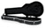 Gator Deluxe ABS Molded Case for Single-Cutaway Electric Guitar featuring rugged ABS exterior, plush padded interior, reinforced latches, molded neck support, and secure protection for single-cut electric guitars.