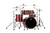 Mapex SE504XMBPA Saturn Evolution Fusion 4-Piece Shell Pack in Tuscan Red finish, snare not included.