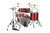 Mapex SE529XEMBPA Saturn Evolution Classic 4-Piece Shell Pack in Tuscan Red finish, snare not included.