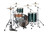 Mapex SE426XHPQ Saturn Evolution Hybrid Organic Rock 3-Piece Shell Pack in Brunswick Green finish, snare not included.
