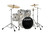 Sonor AQ1 Studio Set - Piano White (AQ1-STUDIOWMCPW) 5-piece birch shell drum kit with TuneSafe lugs, chrome hardware, and high-gloss Piano White finish