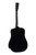 Cort EARTH60BK Earth Series 60 Dreadnought Acoustic Guitar featuring a spruce top, mahogany back and sides, and a glossy black finish with traditional dreadnought body shape.