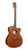 Cort L60MCEOP Luce Series L60M Concert Acoustic-Electric Guitar featuring open pore finish, solid spruce top, mahogany body, and built-in electronics for stage-ready tone.