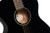 Cort L60BK Luce Series L60 Orchestra Acoustic Guitar featuring solid spruce top, mahogany back and sides, and a sleek black gloss finish with comfortable orchestra body shape.