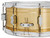 PDP Concept Series 6.5x14 Snare Drum in Natural Satin Brushed Brass with 1.2mm shell and chrome hardware, producing warm tone, lively projection, and classic look.