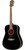 Washburn WD100DLBK-U Dreadnought Mahogany Acoustic Guitar in Black finish with gloss body and included Washburn gigbag – Musician Madness