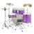 Dixon Spark 5-Piece Drum Set in Purple Sparkle finish (PODSP522C1SPPS) – complete outfit with cymbals and hardware – beginner drum kit – Musician Madness