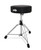 PDP 800 Series 13" Round-Top Medium-Weight Drum Throne (PDDT810R) - sturdy adjustable drum seat with padded round cushion and double-braced base - Musician Madness
