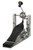 DW MFG Series Machined Chain Drive Single Pedal Graphite Edition with carry bag, featuring sleek black graphite finish, precision-machined components, and chain drive for smooth performance.