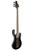 H. Jimenez 5 string glossy Black bass guitar w/ deluxe padded gig bag (LBS5-BK)