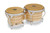 Latin Percussion LP 7-1/4" and 8-5/8" Generation II Bongos with Traditional Rims - Natural with Chrome Hardware (LP201A-2)