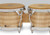 Latin Percussion LP Gen 2 CCII 7-1/4"–8-5/8" Oak Bongos in Natural Finish (LP201AX-2) – handcrafted LP bongos with classic tone and durable oak shells, available at Musician Madness.