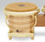 Latin Percussion LP 7-1/4" and 8-5/8" Generation II Bongos – Natural Finish with Gold Hardware (LP201AX-2AW) – handcrafted LP bongos with oak shells and premium tone, available at Musician Madness.