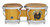 Latin Percussion LP Santana CCII 7-1/4"-8-5/8" Oak Bongos - African Speaks Finish (LP201AX-SAS) - signature LP bongos honoring Santanaâ€™s rhythmic legacy, available at Musician Madness.