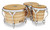Latin Percussion LP Generation 3 Traditional 5-1/2", 7-1/4", and 9" Bongos – Oak Natural with Chrome Hardware (LP202-AW) – handcrafted LP multi-size bongos with warm tone, available at Musician Madness.