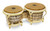 Latin Percussion LP Giovanni Galaxy CCII 7-1/4"–8-5/8" Bongos – Natural American Ash with Gold Hardware (LP793X) – professional LP signature bongos designed with Giovanni Hidalgo, available at Musician Madness.