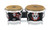 Latin Percussion LP Karl Perazzo Signature CCII 7-1/4"–8-5/8" Fiberglass Bongos – Skull Artwork with Chrome Hardware (LP794X-KP) – signature LP bongos with high projection, available at Musician Madness.