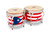 Latin Percussion LP Matador Traditional 7-1/4"–8-5/8" Oak Bongos – Pearl Red with Chrome Hardware (M201-PR) – professional LP Matador bongos, available at Musician Madness.