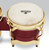 Latin Percussion LP Matador Traditional 7-1/4"–8-5/8" Oak Bongos – Red Finish with Gold Hardware (M201-RW) – premium LP Matador bongos, available at Musician Madness.