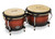 Latin Percussion LP Matador Traditional 7-1/4"–8-5/8" Oak Bongos – Vintage Sunburst with Black Hardware (M301-VSB) – warm, stylish LP Matador bongos available at Musician Madness.