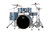 Mapex VE5295FTCVJ Venus 5-Piece Rock Drum Set in Aqua Blue Sparkle with full hardware and cymbal pack.