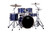 Mapex VE5045FTCVI Venus 5-Piece Fusion Drum Set in Blue Sky Sparkle with hardware and cymbals.