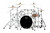 Mapex SR628XURM Saturn Studioease 5-Piece Shell Pack in Satin White finish, snare not included.