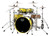 Mapex SR529XUUJ Saturn Rock 4-Piece Shell Pack in Sulphur Fade finish, snare not included.