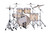 Mapex Mars Maple Fusion Shell Pack in Natural Satin featuring 100% maple shells, SONIClear bearing edges, versatile tonal range, and durable hardware suited for all playing styles.