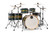 Mapex Armory Series Studioease Shell Pack in Rainforest Burst featuring hybrid maple/birch shells, fast tom configuration, SONIClear bearing edges, and powerful modern tone suited for studio and stage.