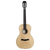 Alvarez Laureate LP60e Parlor Acoustic-Electric Guitar featuring a compact parlor body, natural finish, warm vintage-style tone, premium Laureate craftsmanship, and onboard electronics for studio and stage use.