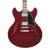 D’Angelico Premier DC – Burnt Red (DAPDCBRDNS) featuring a semi-hollow double-cut body, versatile pickups, comfortable neck profile, and a deep Burnt Red finish for expressive jazz, blues, and rock tones.