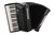 The Hohner Bravo MyColor Chromatic 72 Bass Piano Accordion - Night Jet Black (BR72-JT) offers smooth keyboard action, responsive bellows, and a stylish MyColor finish. Ideal for beginners to intermediate players seeking reliable Hohner performance. Available at Musician Madness.