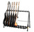 Hercules GS525B 5-Piece Guitar Rack Stand featuring padded supports, a durable foldable frame, and capacity for five acoustic, electric, or bass guitars.