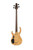H. Jimenez 4-String Glossy Natural Walnut Top Bass Guitar (LBS4-WT) with deluxe padded gig bag