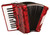 Shop the Hohnica 48-Bass Entry-Level Piano Accordion in Pearl Red (1304-RED) at Musician Madness. Beginner-friendly, lightweight, and great value.