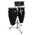 Toca Synergy Fiberglass Conga and Bongo Set with Brackets - Black (2300FBK-K)