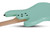 Schecter J-4 LH - Sea Foam Green (2914)