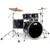 PDP Mainstage 5pc Complete Kit w/HW, Paiste Cymbals, Throne - Black Sparkle (PDMA2215KTBS)