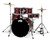PDP Centerstage 5-Piece Drum Set w/ Hardware, Cymbals & Throne - Ruby Red Sparkle (PDCE2015KTRR)