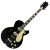 Silvertone Semi-Hollow w/ Trapeze 2 mini-hum PU's - Gloss Black (1446TBK)