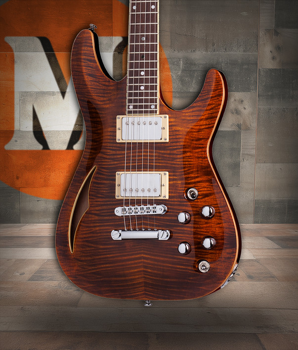 Schecter C-1 E/A Ca-s Eye Electric Guitar w/ Piezo Pickup (640