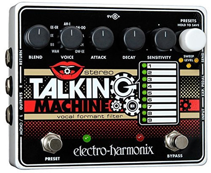 Electro Harmonix STEREO TALKING MACHINE Vocal Forman Filter, 9.6DC-200 PSU included