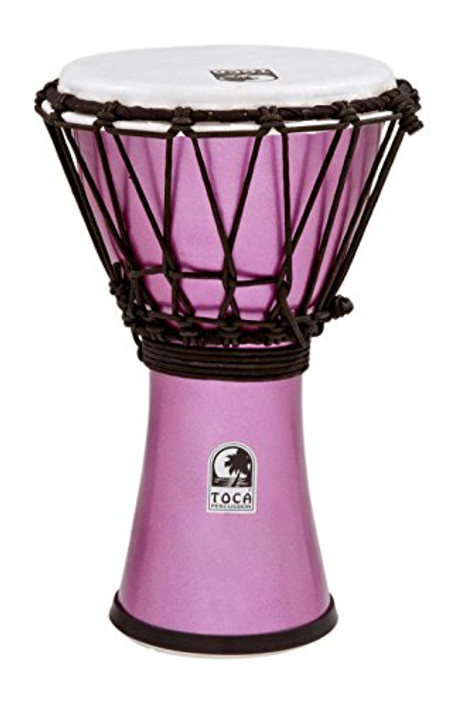 Toca a TFCDJ-7MV Freestyle Colorsound 7-Inch Djembe - Metallic Violet